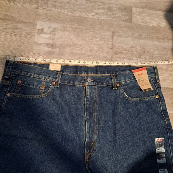 Levi's Men's 550 Jeans 44x32 Rinse Big and Tall Relaxed Fit NWT New With Tags - Picture 12 of 16